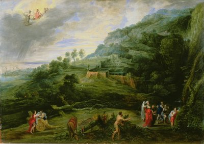 Ulisse e Nausicaa, 1635 da Lucas van Uden